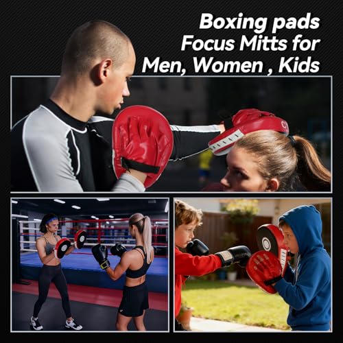 3-in-1 Boxing Training Set with Punching Mitts Kick Pad and Target Paddle - Adjustable Fitness Gear