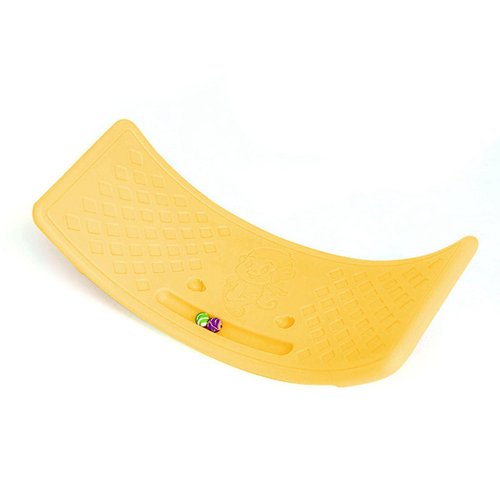Kdjuope 2Pcs Board Birthday Gifts Rocker Board Body Training Anti Slip Balance Board for Kids for Fitness, Stability, Indoor, Boys Girls, Yellow Blue