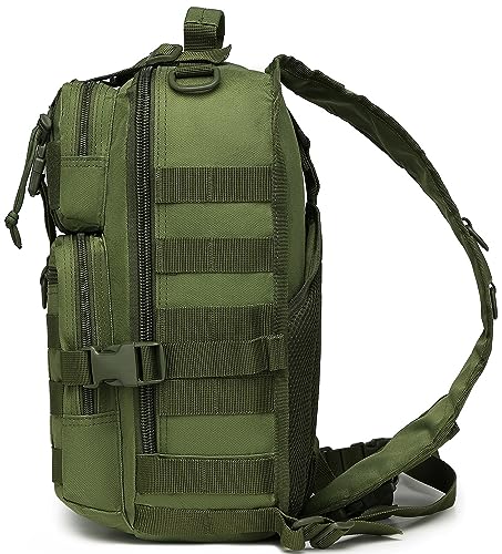 Tactical Sling Pack Crossbody Backpack for Hiking & Outdoor - Green