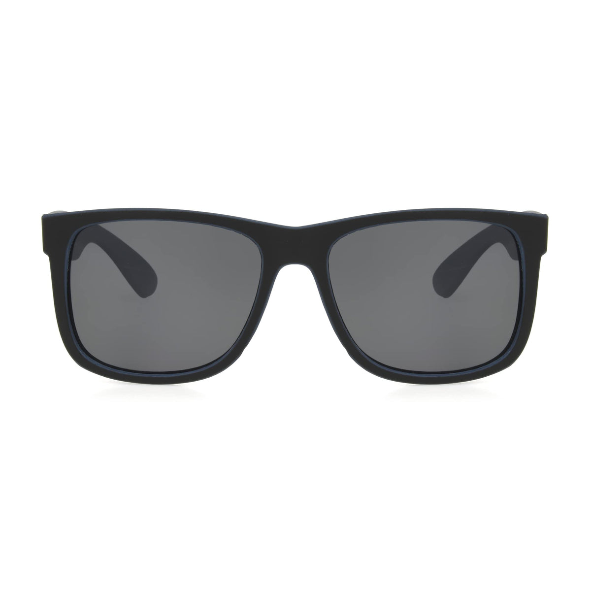 Foster Grant mens Jace Polarized for Digital Sunglasses Sunglasses, Matte Black and Navy, 54mm US