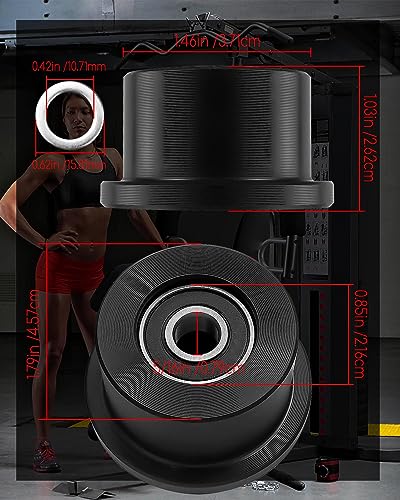 Gym Replacement Wheel Rollers for Total Gym 1000-1900 - Durable Fitness Equipment Parts
