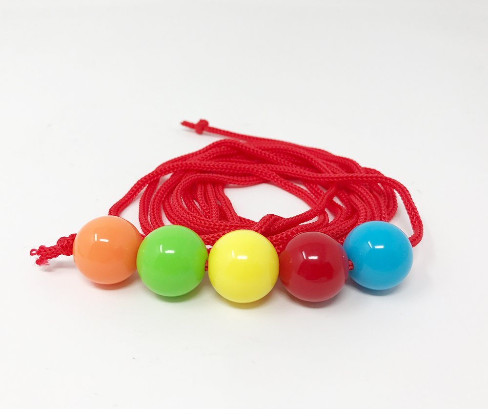 Brock String, Vision Convergence Training Tool, 6 Ft with 5 Beads, Pack of 3
