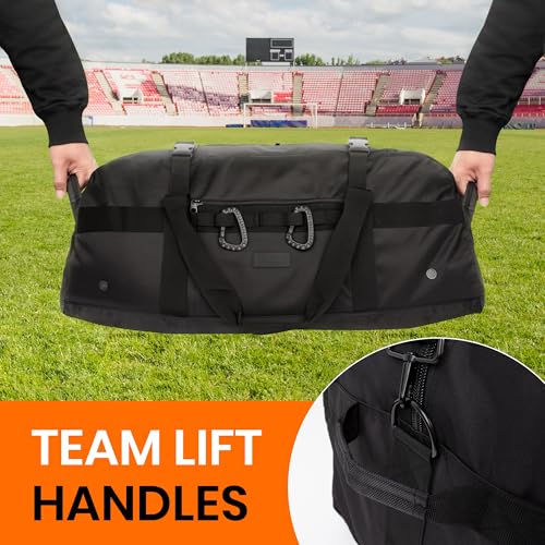 Heavy Duty 36-Inch Extra Large Travel Duffle Bag with Pockets - Black