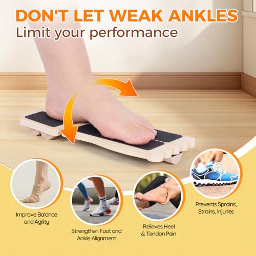 Ankle Strengthener Balance Board for Rehabilitation and Fitness