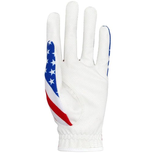 GOLTERS Golf Gloves for Men and Women Left Hand for Right Handed Golfer Eagle Printing Lycra Fiber Adjustable Closure Golf Glove (Men's Eagle Golf Gloves, Large)