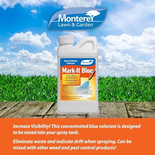 Blue Spray Colorant for Lawn & Garden - 8 oz with Spoon (Variation of THIS listing)