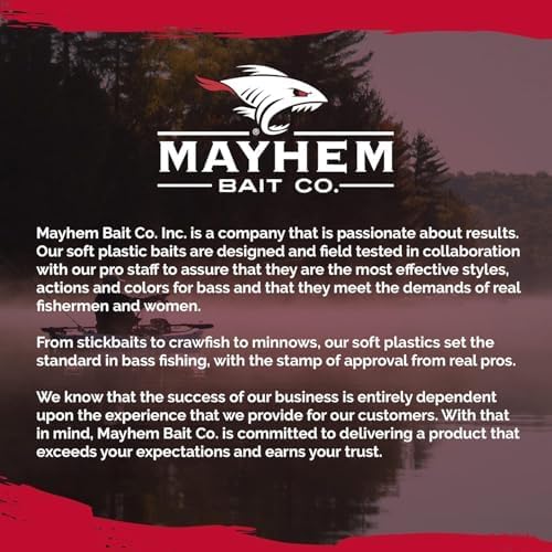 Liquid Mayhem Bass Fish Attractant Gel 60 ml / 2 oz · 60 Uses 1-Pack – Real Bass Bait & Aminos | UV-Enhanced Long-Lasting Gel – All Lure Types