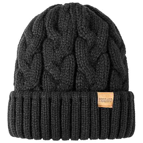 Womens Winter Knitted Beanie Hat Knit Warm Skull Cap Skull Cap Beanie for Women 2 Packs