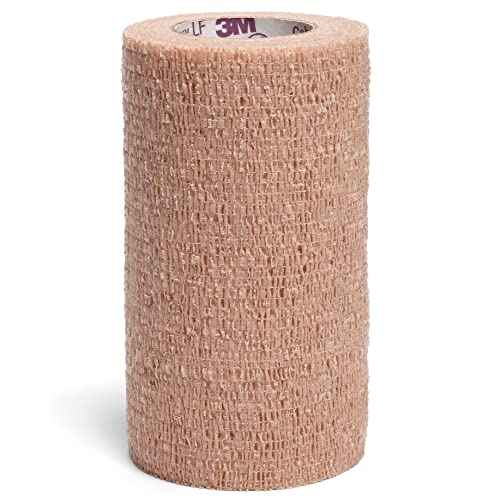 3M¢â Coban¢â NL Non-Latex Self-Adherent Wrap with Hand Tear, 2084, 4 in x 5 yd, 18 Rolls/Case