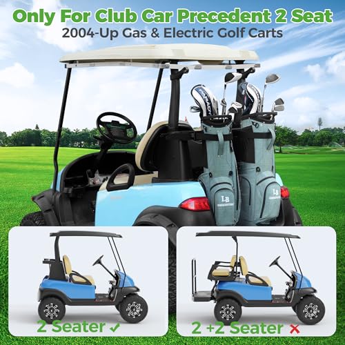 Golf Bag Attachment Bracket for Club Car Precedent Golf Carts 2004+ - Black