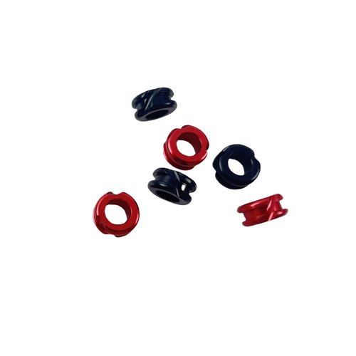 Archery Peep Sight, 1/4" 3/16" Peep Sight or Tubing peep Sight with Bow String Splitter Bowstring Separator Tool for Compound Bow (Black -1/4'' and 3/16")