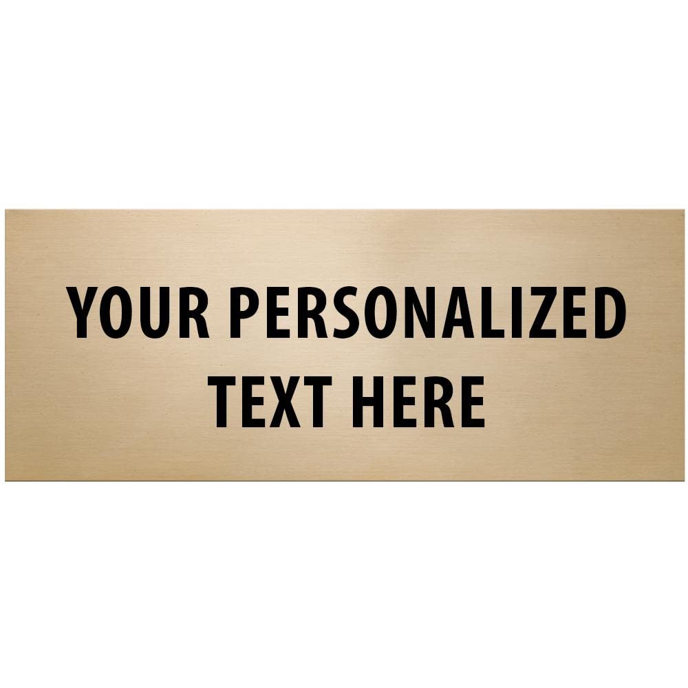 1x2.5 Small Gold Engrave Plate For Custom Team Award, 12" x 12 1/2" Power Of A Team Perpetual Plaque Award With Free Personalization With Custom Engraving