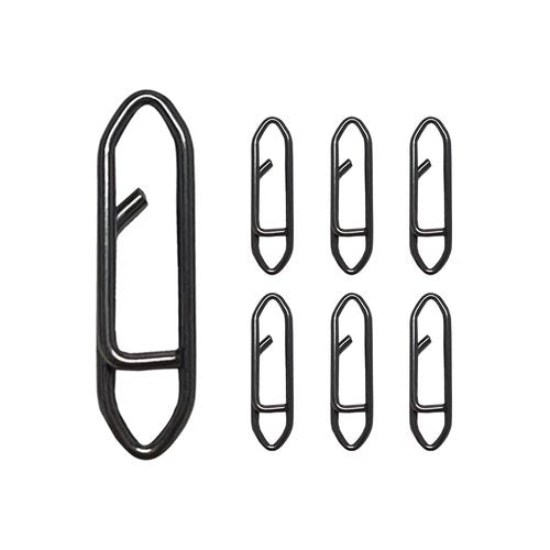 QHAJRYYC 50 Pack Fishing Speed Clips, High Strength Stainless Steel Speed Clip, Fishing Stealth Power Speed Clips, Stainless Steel Quick Change Clip, Fishing Clips Quick Change (1.8cm)
