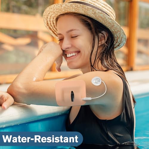 Waterproof Adhesive Patches for Insulin Pump - 40 Beige Hypoallergenic & Breathable