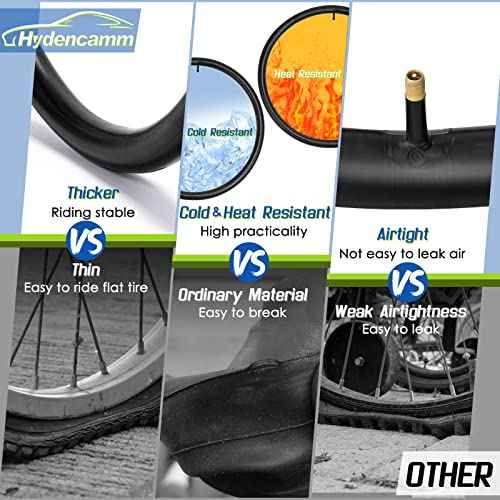 2 Pack 12"/14"/16"/18"/ 20"/ 22"/24"/ 26"/27.5"/28"/29" x1.75/1.95/2.10/2.125 Bicycle Tube with 2 Tire Levers, with 32mm AV Schrader Valve, Reliable Inner Tube for Kids/Road/MTB Bike (2 of One Size)