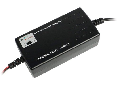 BULLDOG AIRSOFT Universal Smart AEG Charger Any 6V-12V Battery 1.0A/2.0A & NiMH High Power 9.6V 1600mAh Battery Buterfly Nunchuck Pack AEG Guns Mini Tamiya