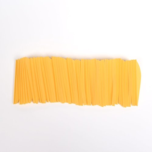 Arrows Vanes 2 inch Plastic Arrow Vane TPU Fletchings for DIY Arrow Archery Bow Yellow 50PK