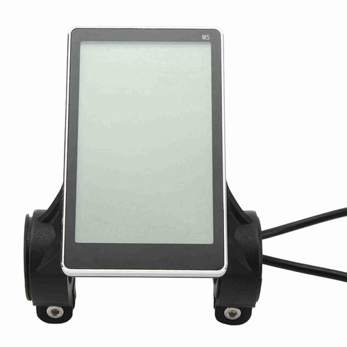 E Bike Display, Electric Bike LCD Display Bike Odometer 24v 36v 48v 60v 5 Pin E Scooter Display M5 Panel Meter Screen for 31.8 22.2mm Handlebar