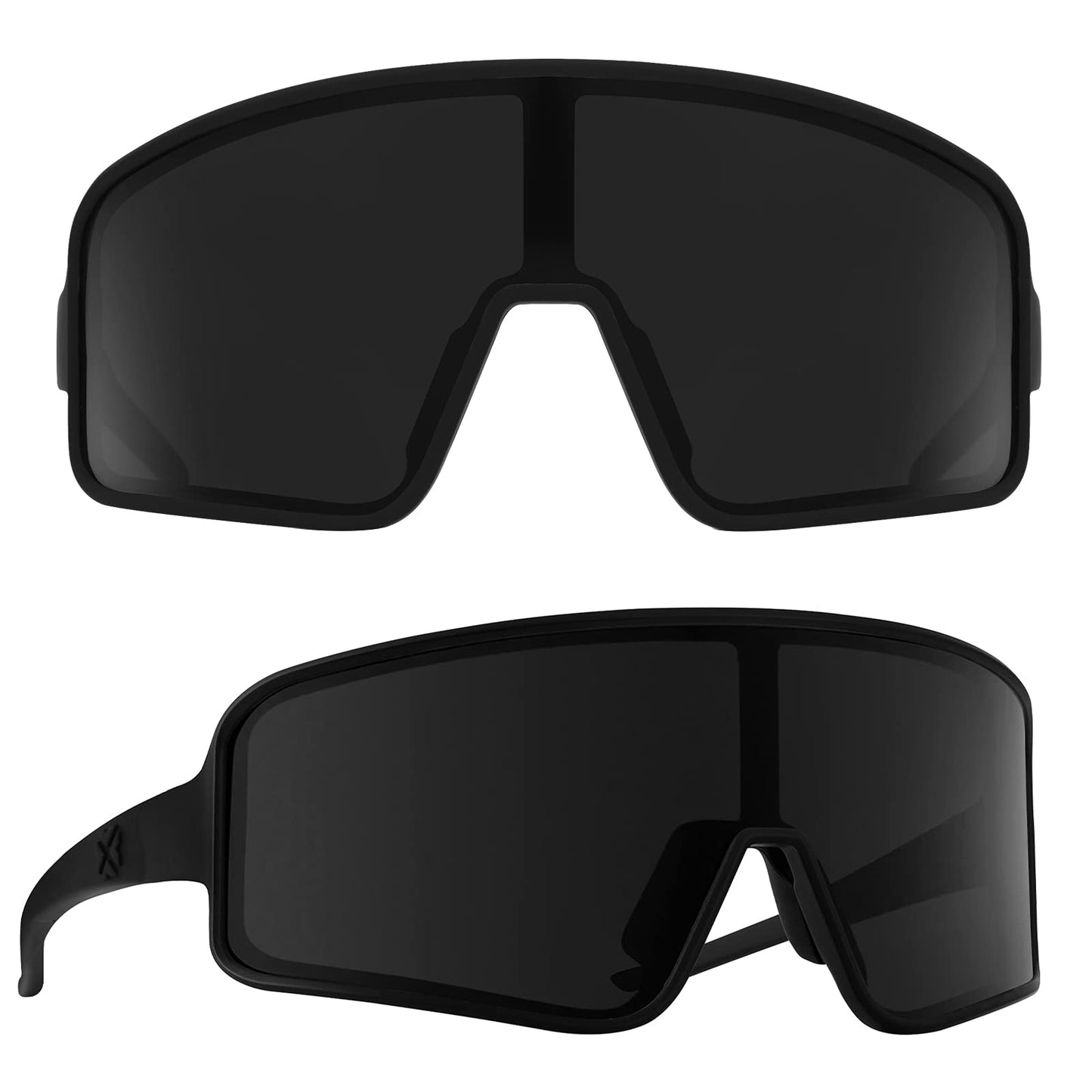 MAXJULI Youth Polarized Sunglasses for Boys and Girls, Windproof Outdoor Baseball Sports Cycling UV400 Protection Sun Glasses 7705(Grey-Red/Black)