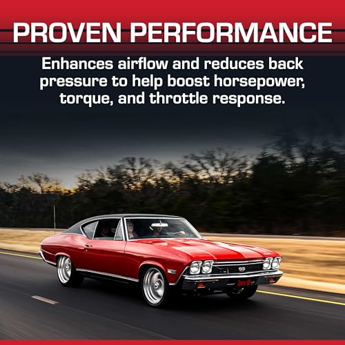 Flowmaster 40 Series Original Chambered Muffler ? 3.00" Offset In / 3.00" Center Out ? Aggressive Sound ? 16-Gauge Aluminized Steel ? For Muscle Cars, Street Rods, Trucks, SUVs & Strip Builds (43041)