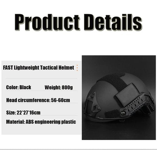 CS Outdoor Paintball Game Fast Camouflage Tactical Helmet Binocular Night Vision Device Model Torch Set Military Fan Equipment (Color : CB)
