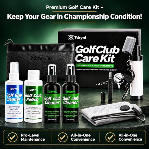 Pro Golf Club Care Kit - Rust, Scratch Remover, Grip Cleaner & Towel