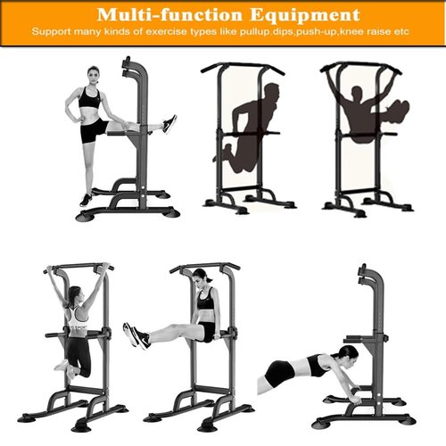 Freestanding Pull Up Bar for Home Gym,Adjustable Power Tower Pull Up Bar Station with 300 Lbs Weight Capacity,Pull Up Station Machine Ideal for Teens, Men, Women (Office & Indoor)
