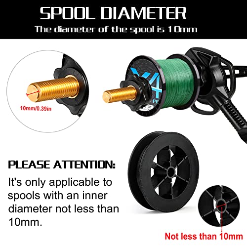 Fishing Line Spooler for Reels and Rods - Versatile Line Unwinding Tool with Clamp - Variation of Fishing Rod Clamp Spooler