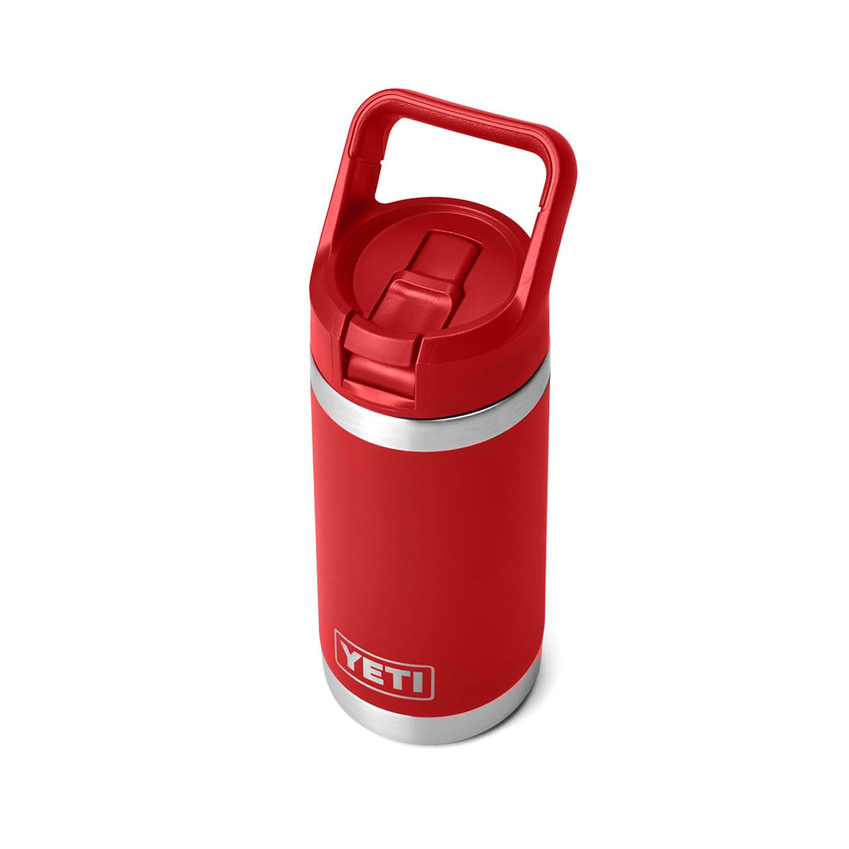 YETI Rambler Jr. 12 oz Kids Bottle, with Straw Cap, Rescue Red