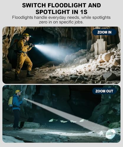 Rechargeable LED Pocket Flashlight 3 Pack, Compact & Super Bright