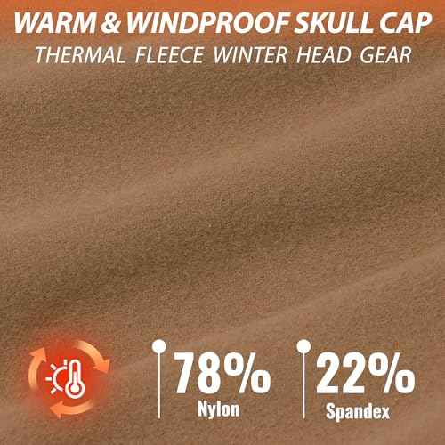 Qearl 5 Pcs Winter Skull Cap, Helmet Liner Thermal Warm Cycling Caps Sweat Running Hat Beanie for Men Women Multicolor
