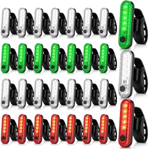 Rechargeable Kayak Navigation Lights - Red, White, Green, 28 Pack