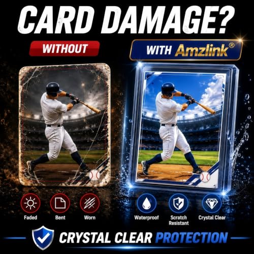 400 Card Sleeves & Toploads Set for Trading Cards - Baseball, Football, Gaming