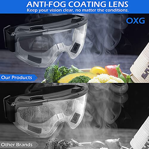 Anti-Fog Safety Goggles ANSI Z87.1 Glasses, Clear Protective Eyewear for Lab and Work
