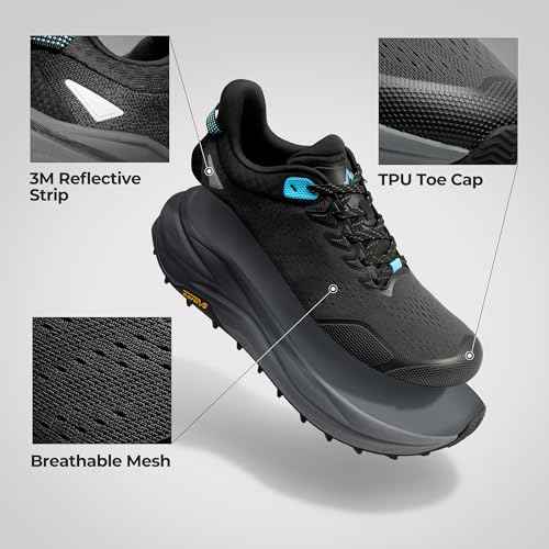 NORTIV 8 Men's Wide Toe Box Trail Running Shoes Cushion Walking Barefoot Tennis Workout Gym Cross Training Shoe Fashion Sneakers Whitney