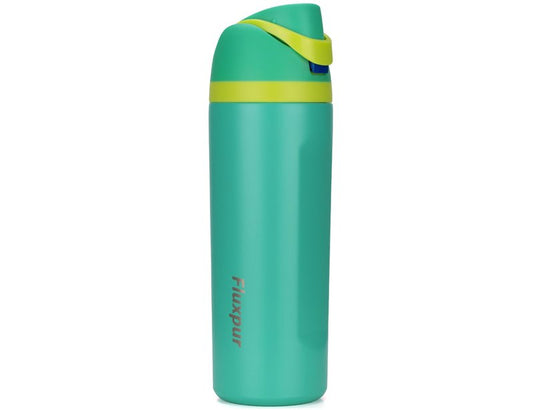 Fluxpur Insulated Water Bottle Sports Stainless Steel Water Bottle with Straw Travel Leakproof,24 Oz,Green 10