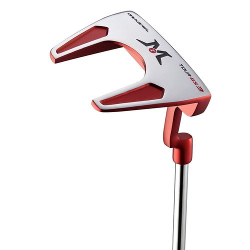 MAZEL Tour GS Men's Golf Putter,Right Handed,Golf Head Cover Included (GS3-Red Grip)