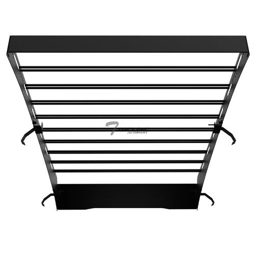 HS Power Black Modular Window Frames Roof Rack Cargo Basket Luggage Carrier with Wind Fairing Compatible with 2015-2022 Chevy Colorado/GMC Canyon Crew Cab