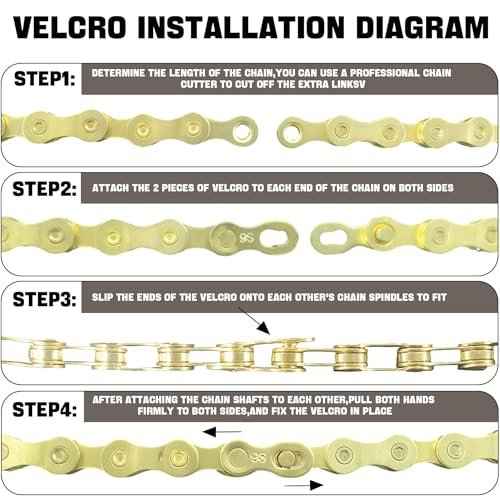 6/7/8/9/10/11/12 Speed Bike Chain ? High-Strength, Durable & Smooth-Shifting for Road/Mountain Bikes (Gold-9-Speed)