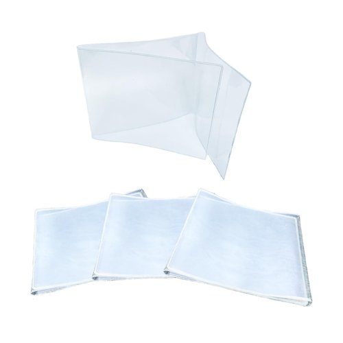 KAIBERYL 2025 Mahjong Card Holder, Fit Large Print Size(6 1/8”x4 3/4”), Durable Protective Cover Holder, Clear Plastic Sleeves for NMJL Card, Mahjongg Card Protector Set (4Pack)