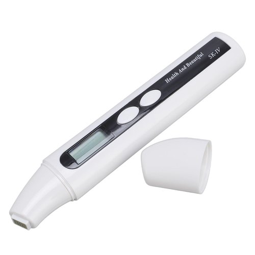 Skin Hydration Tester Meter Digital LCD Display Backlight for Facial Care Analysis Facial Hydration Detector Digital Skin Oil Tester Skin Hydration Tester Skin Hydration Meter