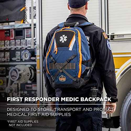 Ergodyne Arsenal 5244 Medic First Responder Trauma Backpack Jump Bag for EMS, Police, Firefighters, Blue