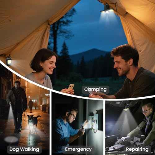MAKDAK 2PC Cob Keychain Work Light EDC Rechargeable Foldable Keychain Flashlight,Bottle Opener,for Camping,Car Repair,Hiking,Repairing,Power Outrage,Pet Walking,Emergency