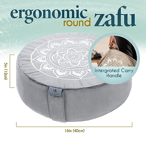 Meditation Cushion & Zabuton Mat Set - Supportive Floor Seating for Yoga and Relaxation