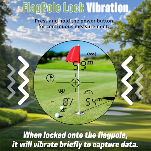 Laser Golf Rangefinder with Slope Switch and 1300 Yards Distance
