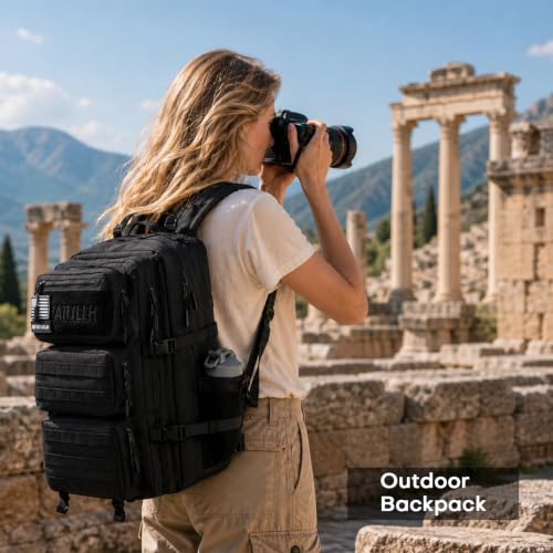 Large Tactical Military Backpack for Men and Women 55L - Black, Variation of THIS listing