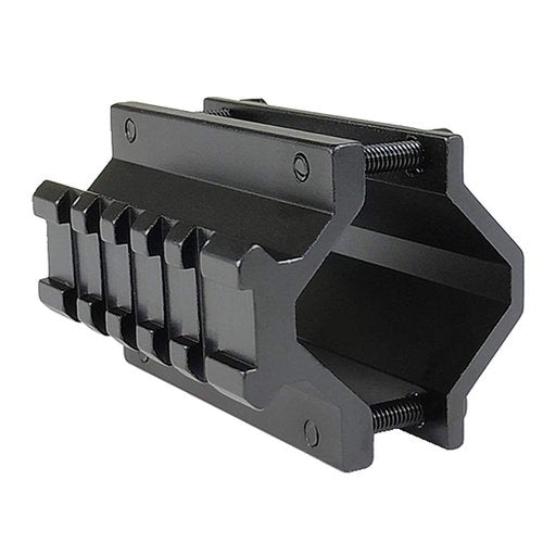 Yatrouys Scope Barrel Clamp Mount Adapter with Weaver Picatinny Rail 5 Slots