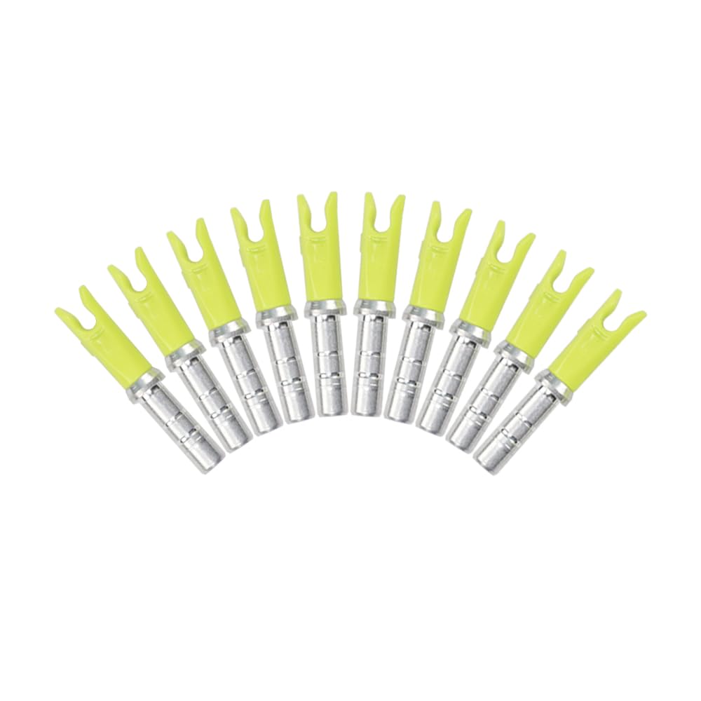 20PCS Archery Arrow Nocks ID 4.2mm/.165" Aluminium Insert Arrow Nock Tail for DIY Hunting Shooting Arrows