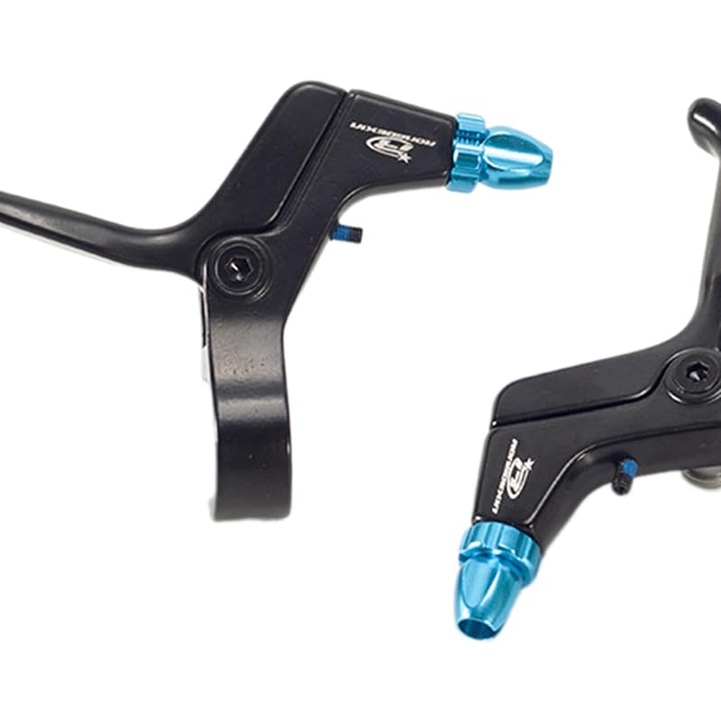 Kids Bike Brake Levers 1 Pair Adjustable Aluminum Lightweight Handbrake (Variation: Black Blue)