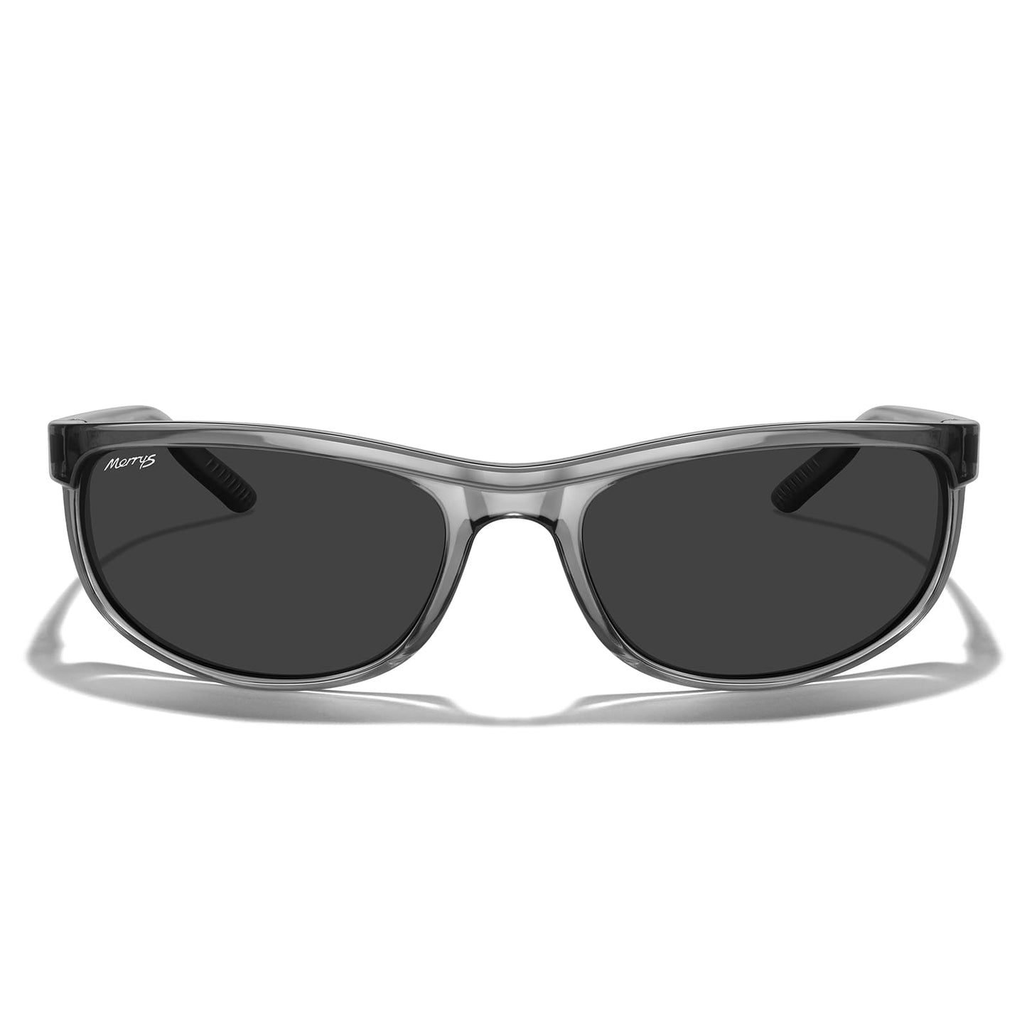 MERRY'S Wrap Around Sport Polarized Sunglasses for Men Women Driving Fishing Cycling Running UV400 Protection S3027